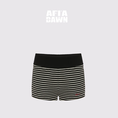 AFTADAWN_Striped_Embroidered_Hooded_Rib_Waist_Women&