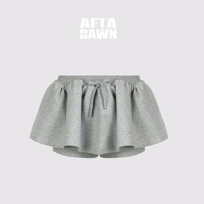AFTADAWN_Striped_Layered_Shirt_Polo_Collar_Top_With_Pleated_Skirt_Set_MISSTT
