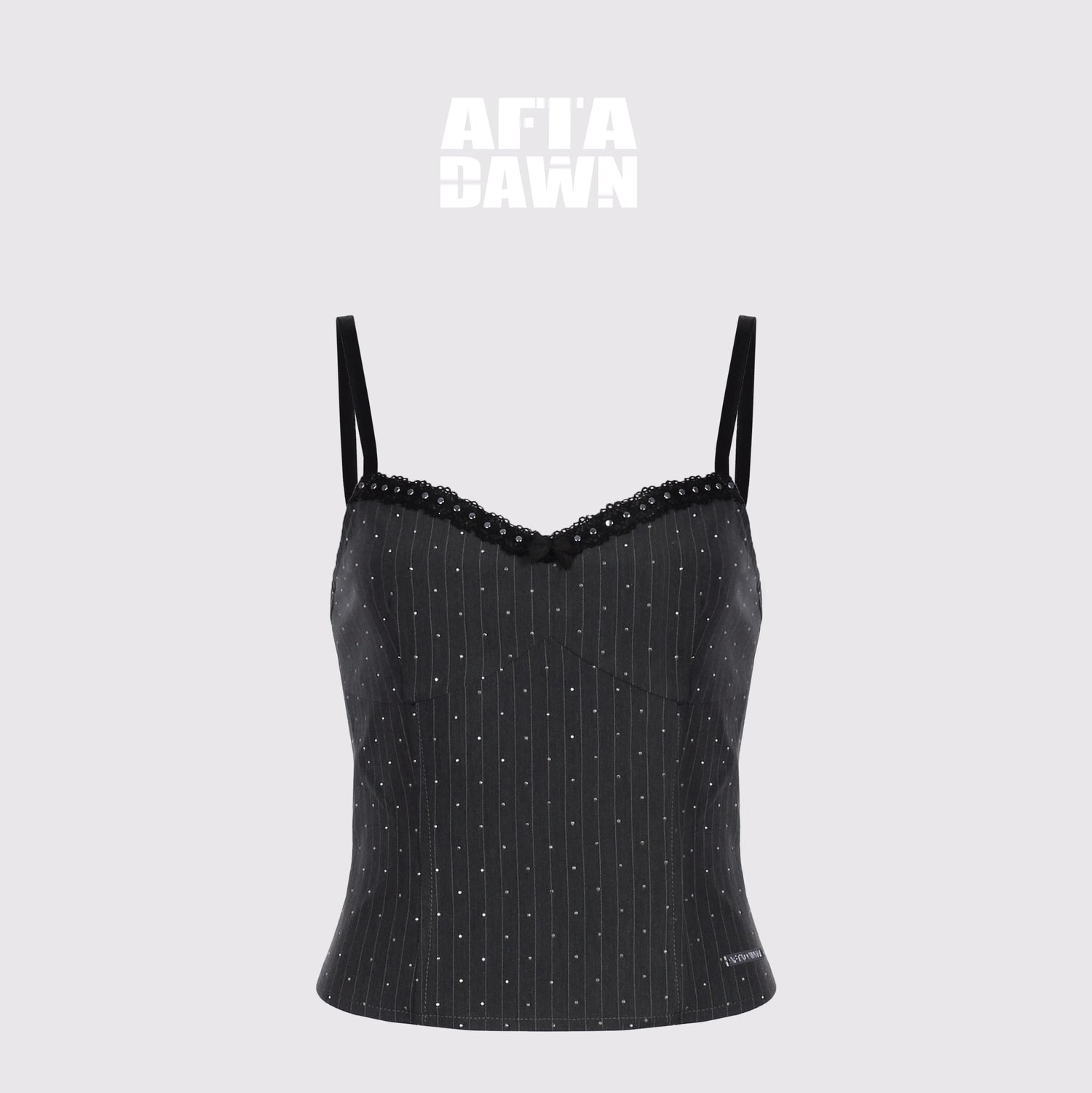 AFTADAWN_Striped_Rhinestone_Cropped_Camisole_Women&