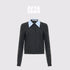 AFTADAWN_Textured_Removable_Polo_Collar_Single_Row_Buttons_Women&