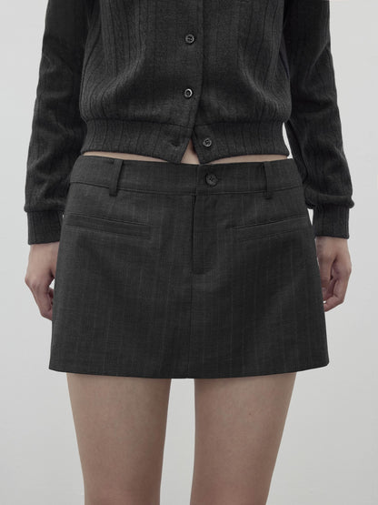 AFTADAWN Textured Removable Polo Collar Single Row Buttons Women&
