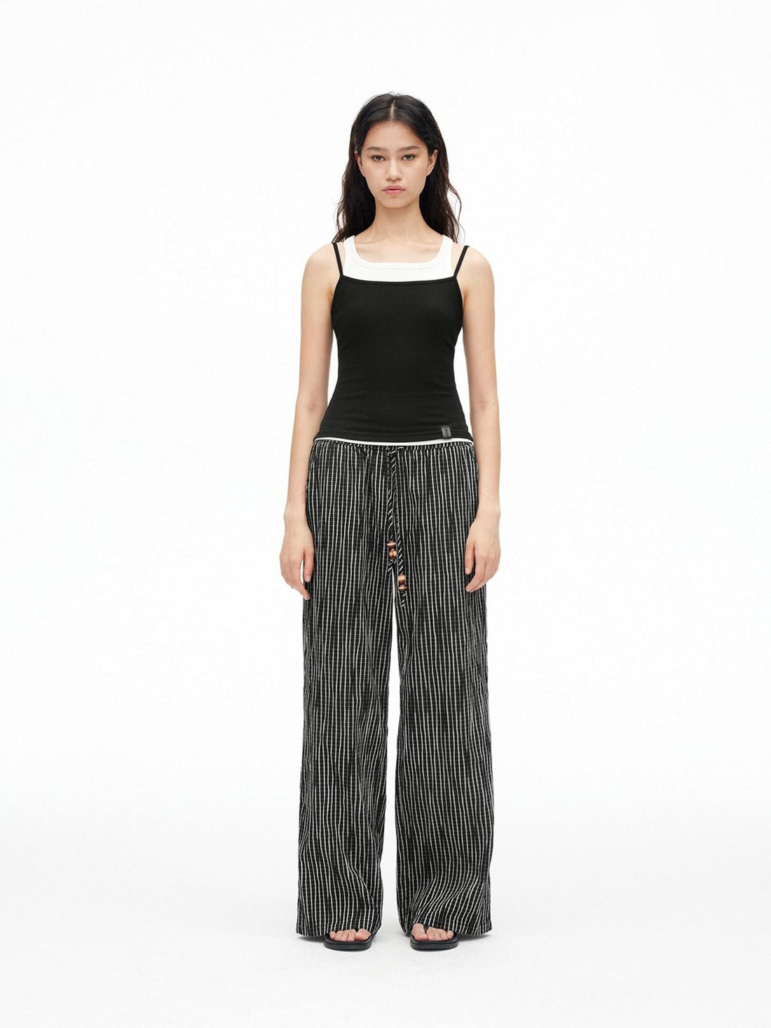 AFTADAWN Three Color Colorblock Layered Two Piece Women&