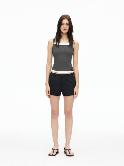 AFTADAWN Three Color Colorblock Layered Two Piece Women&