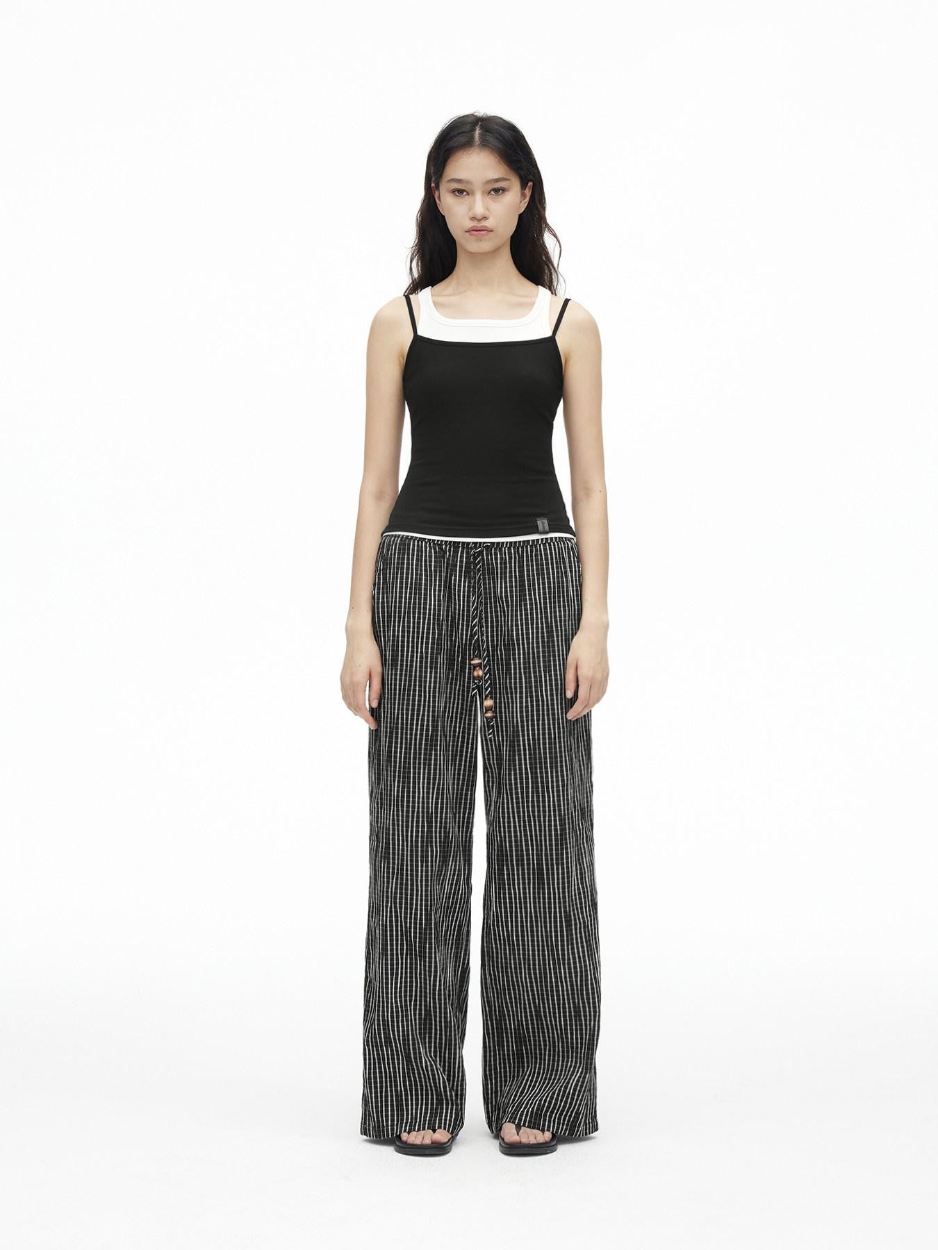 AFTADAWN Three Color Colorblock Layered Two Piece Women&