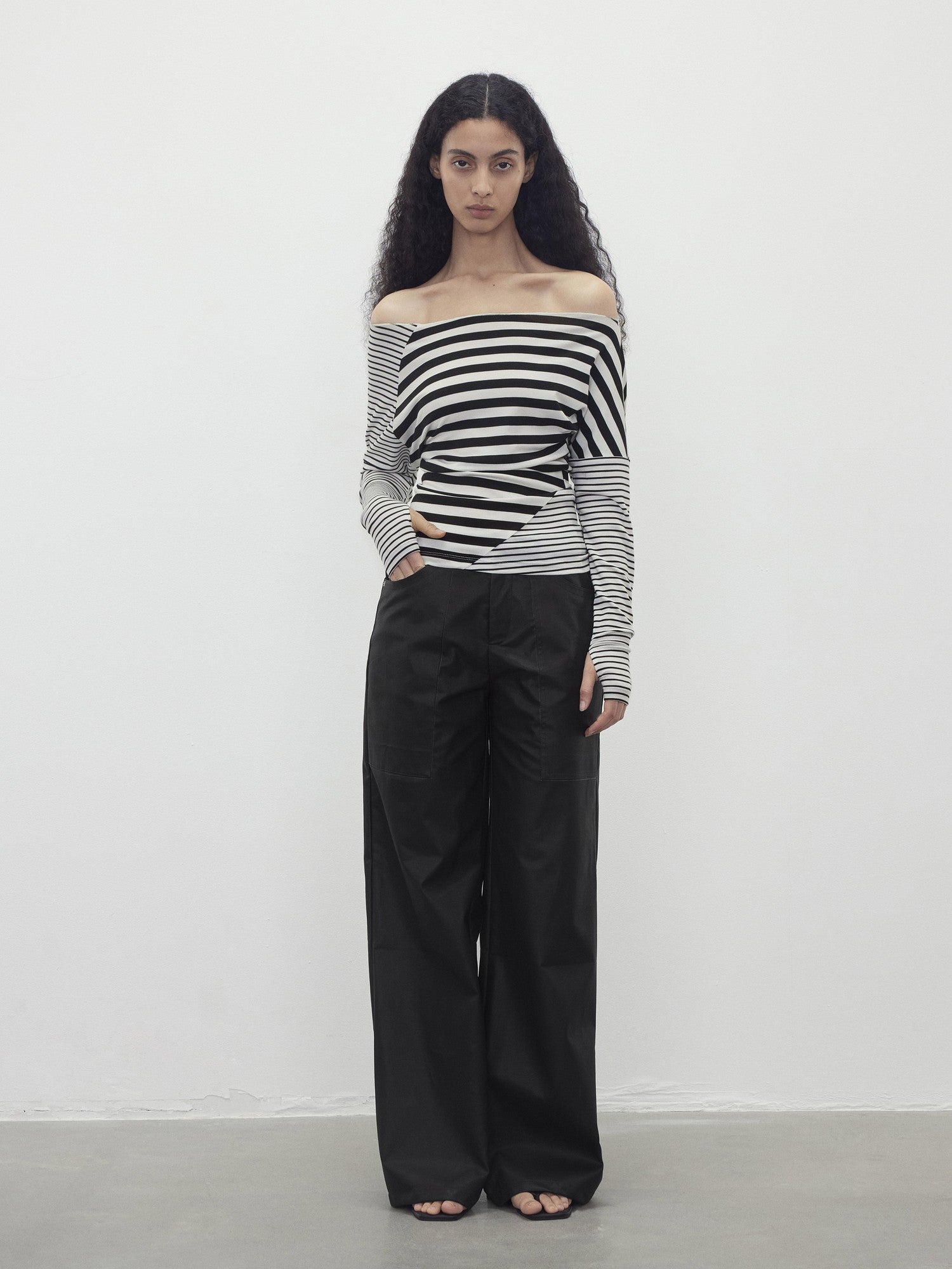 AFTADAWN Twill Texture Pocketed Zipper Relaxed Women&