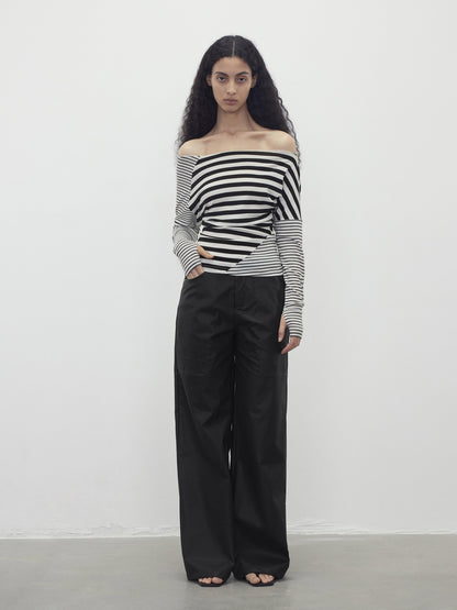 AFTADAWN Twill Texture Pocketed Zipper Relaxed Women&