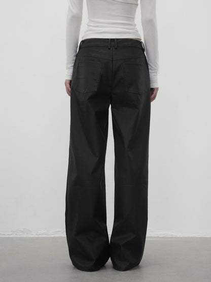 AFTADAWN Twill Texture Pocketed Zipper Relaxed Women&