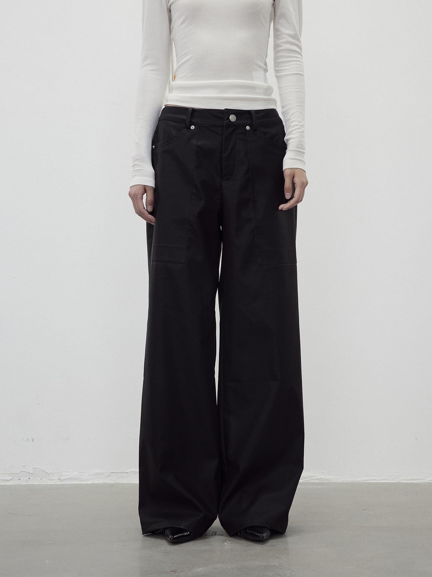AFTADAWN Twill Texture Pocketed Zipper Relaxed Women&