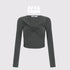 AFTADAWN_Twist_Knot_Cross_V-neck_Asymmetric_Women&