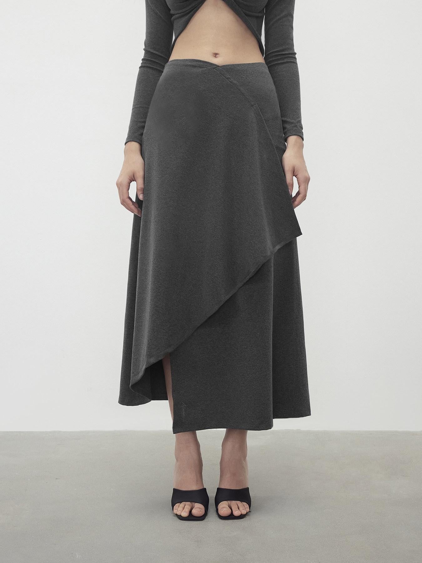 AFTADAWN Twist Knot Cross V-neck Asymmetric Women&