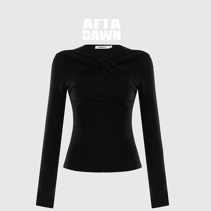 AFTADAWN_Twist_Knot_Pleated_Cutout_Slim_Fit_Women&