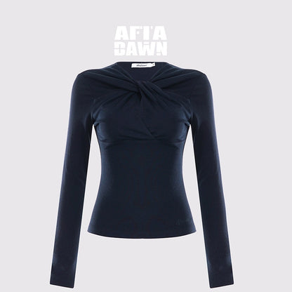 AFTADAWN_Twist_Knot_Pleated_Cutout_Slim_Fit_Women&