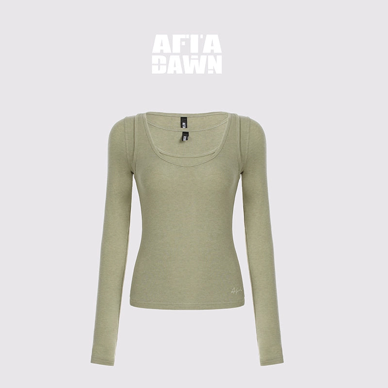 AFTADAWN_Two_Piece_Layered_Sleeveless_Vest_Long_Sleeve_Top_MISSTT