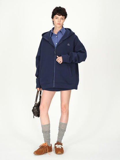 AFTADAWN Two Tone Check Oversized Cotton Shirt