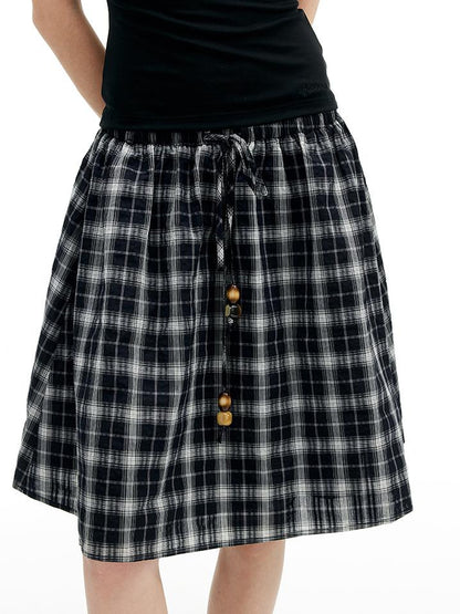 AFTADAWN Two Way Adjustable Strapless Tube Top with Beaded A Line Skirt Set