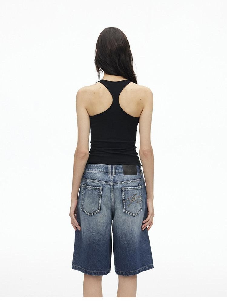 AFTADAWN U Neck Backless Slim Racerback Women&