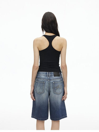 AFTADAWN U Neck Backless Slim Racerback Women&