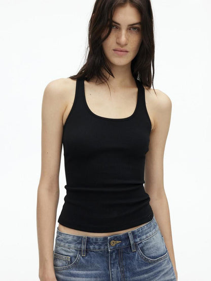 AFTADAWN U Neck Backless Slim Racerback Women&