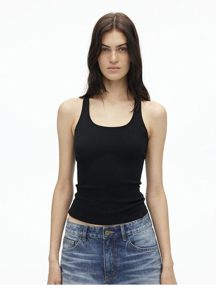 AFTADAWN U Neck Backless Slim Racerback Women&
