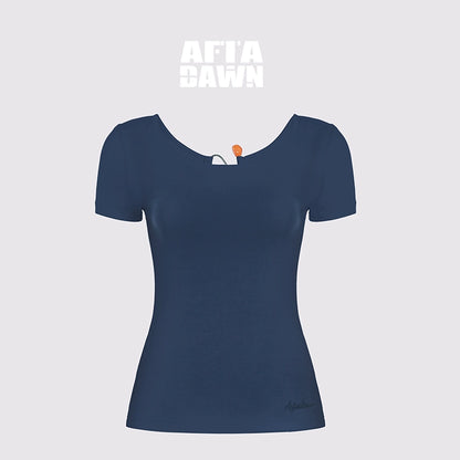 AFTADAWN_U_Neck_Lace_Up_Back_Short_Sleeve_Top_MISSTT