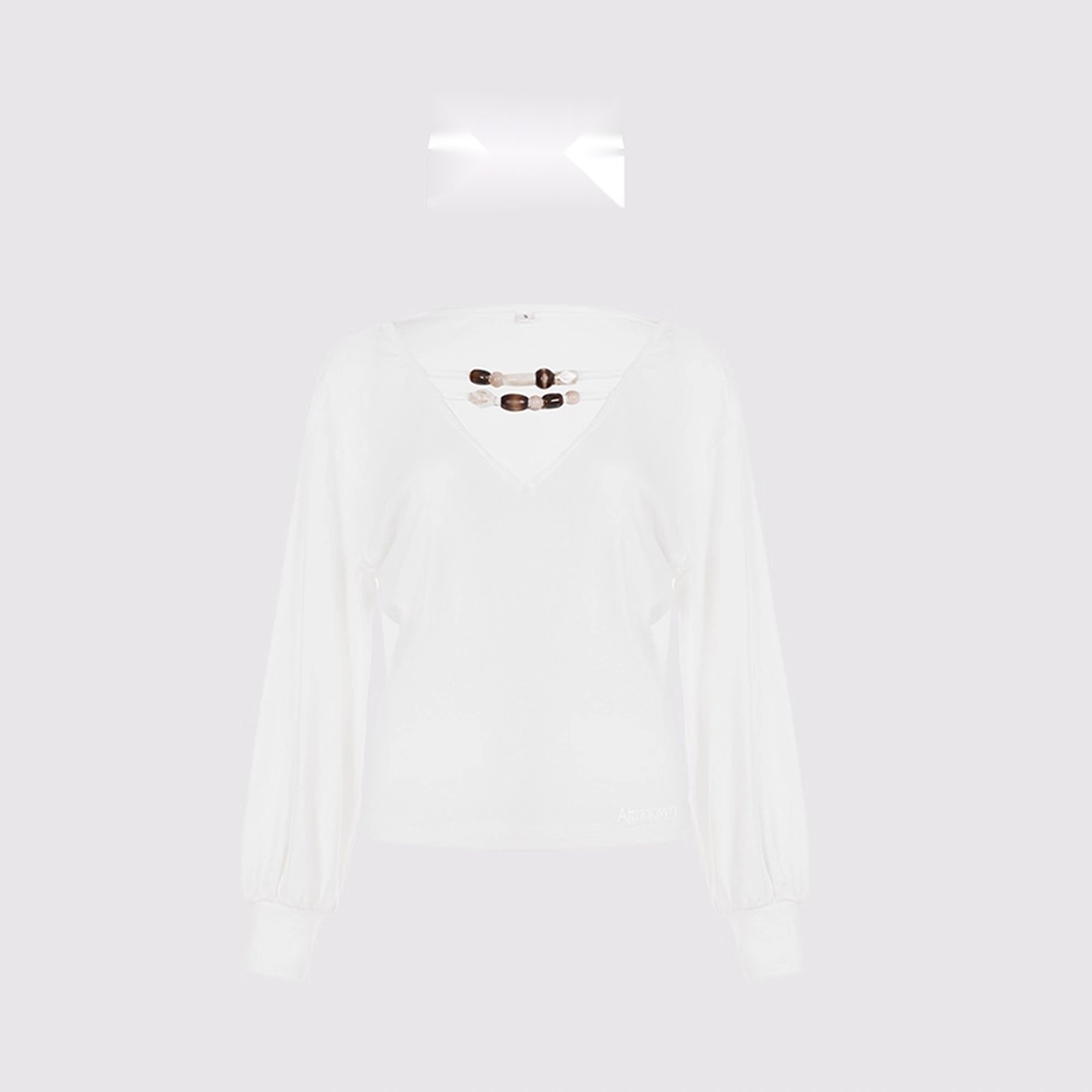 AFTADAWN_V-Neck_Beaded_Lantern_Sleeve_Crop_Top_MISSTT