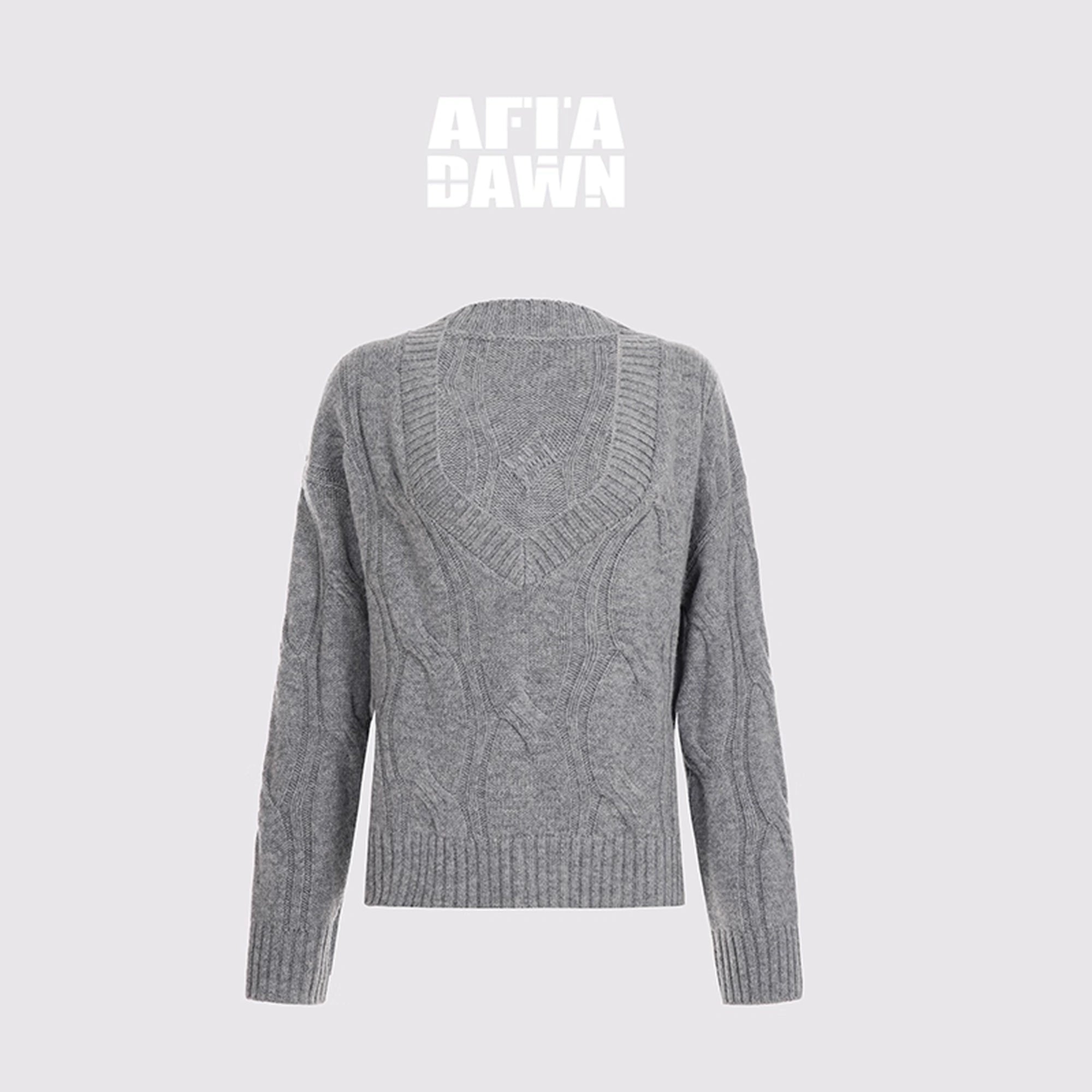 AFTADAWN_V-Neck_Cable_Knit_Wool_Sweater_MISSTT