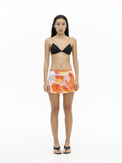 AFTADAWN V-Neck Camisole With Contrast Spaghetti Strap And Built-In Padding