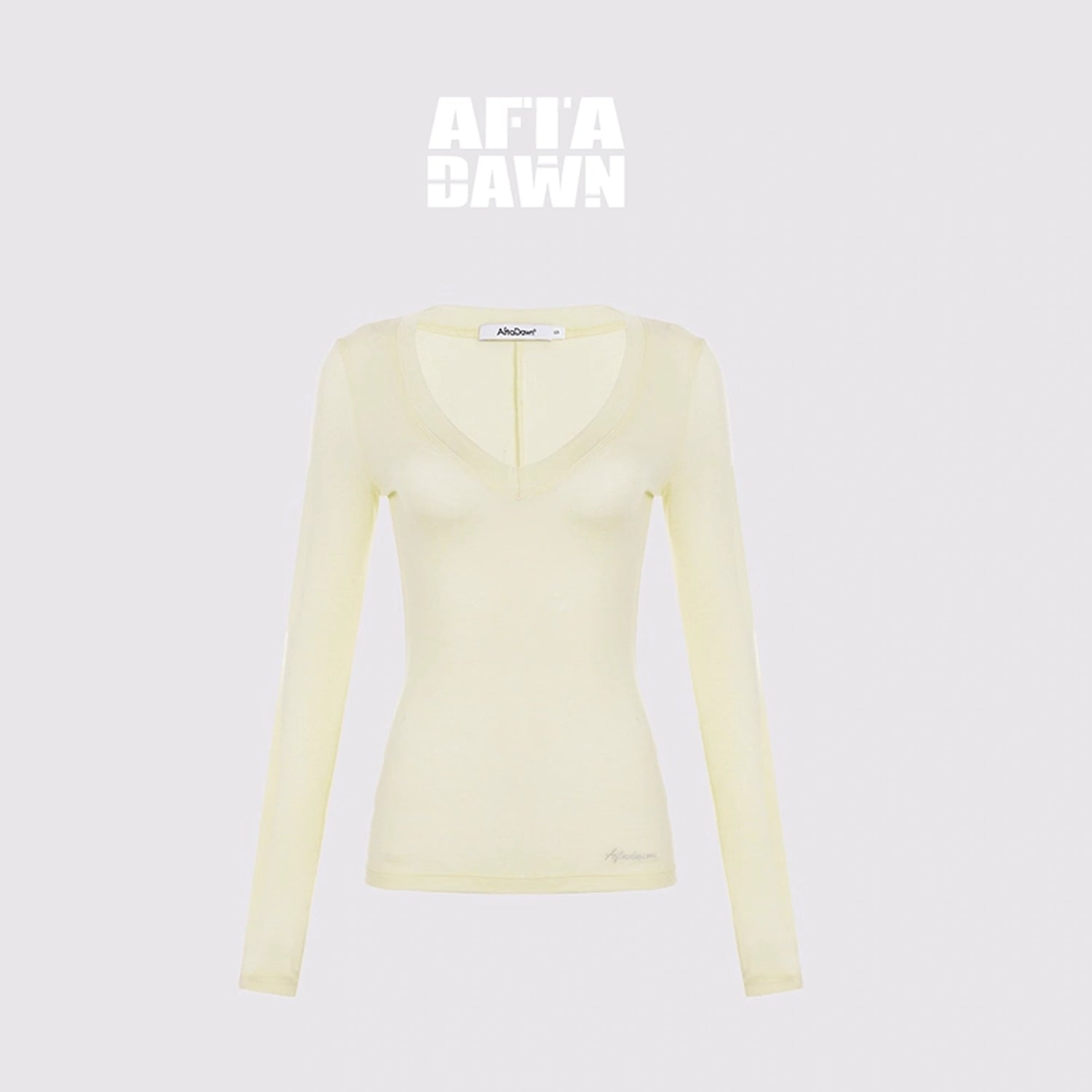 AFTADAWN_V-Neck_Pleated_Waist_Tencel_Wool_Top_MISSTT