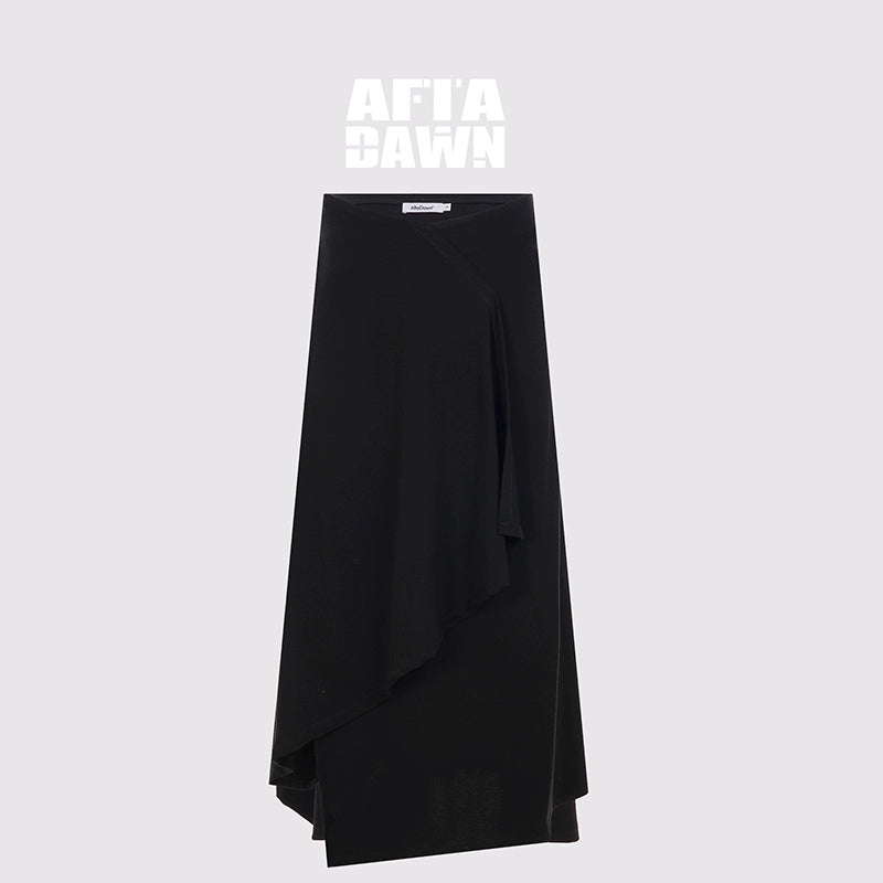 AFTADAWN_V-Neck_Twist_Top_Asymmetrical_Skirt_Set_MISSTT
