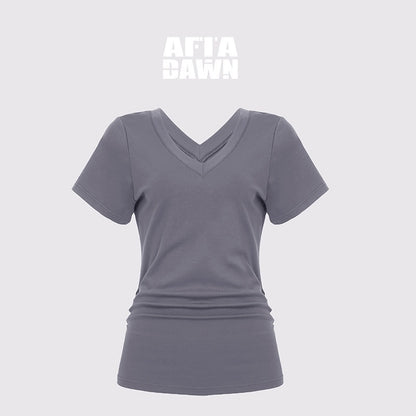 AFTADAWN_V-neck_Reversible_Ruched_Waist_Tricolor_Women&