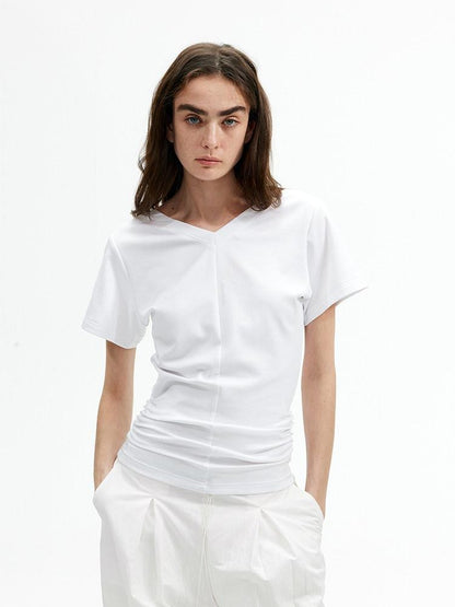 AFTADAWN V-neck Reversible Ruched Waist Tricolor Women&