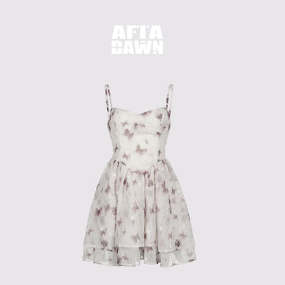 AFTADAWN_V_Waist_Floral_Embroidered_Watercolor_Print_Flowing_Gown_MISSTT