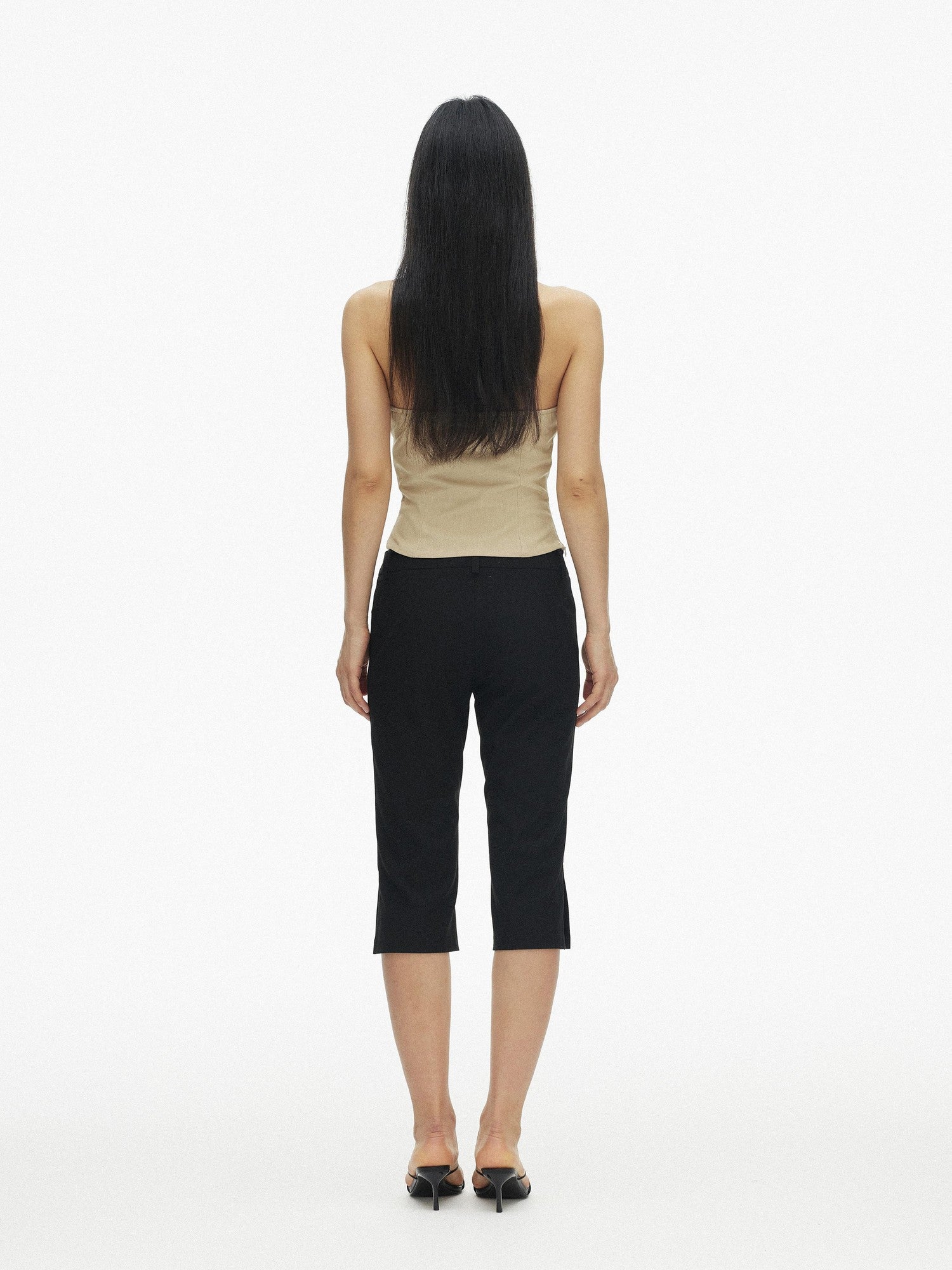 AFTADAWN Vintage Double Row Button Fitted Short Women&