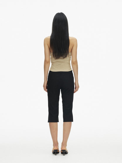 AFTADAWN Vintage Double Row Button Fitted Short Women&