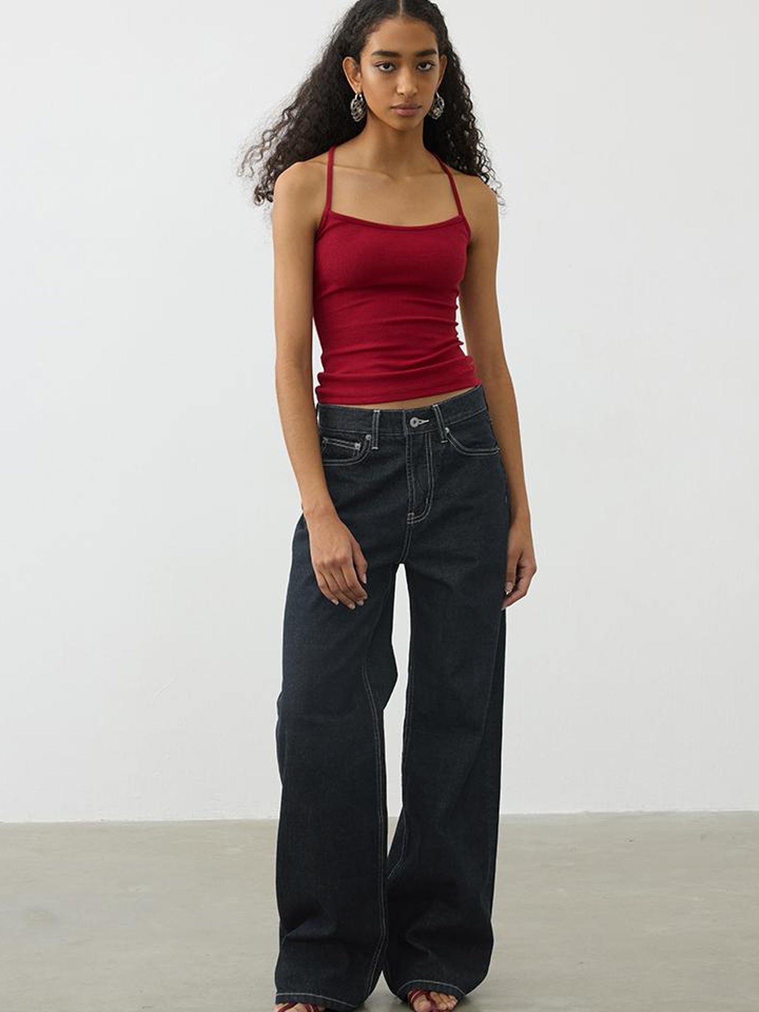 AFTADAWN Vintage Indigo Selvedge Denim Jeans Straight Leg