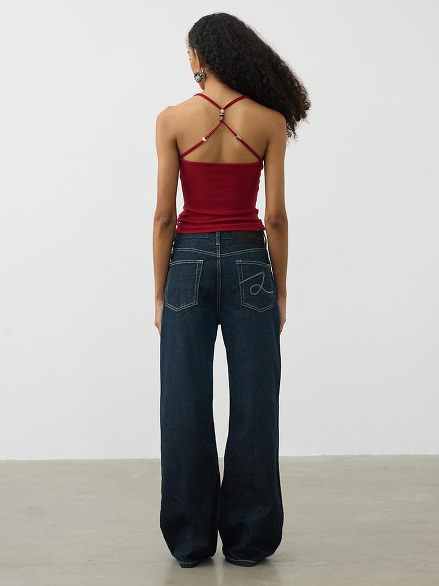 AFTADAWN Vintage Indigo Selvedge Denim Jeans Straight Leg