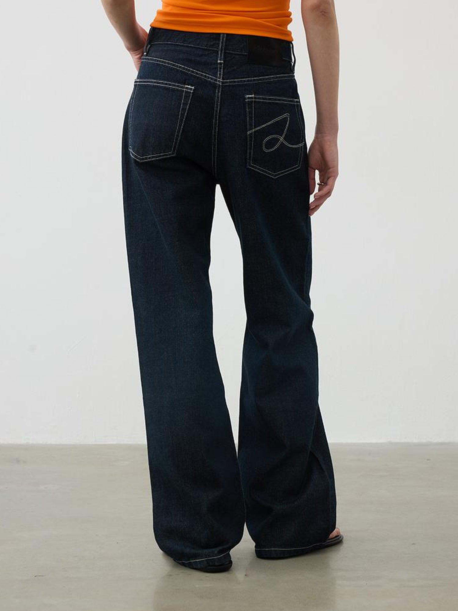 AFTADAWN Vintage Indigo Selvedge Denim Jeans Straight Leg