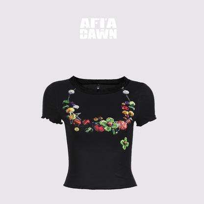 AFTADAWN_Vintage_Necklace_Print_Tulle_Trim_Tee_MISSTT