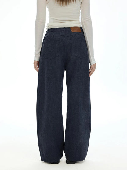 Vintage Twill Straight Leg Cargo Trousers