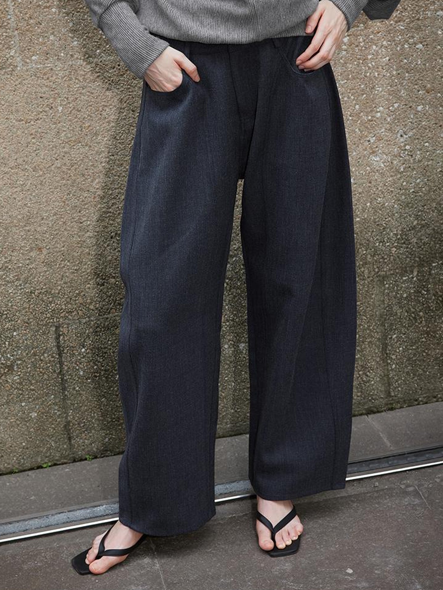 AFTADAWN Vintage Twill Straight Leg Cargo Trousers