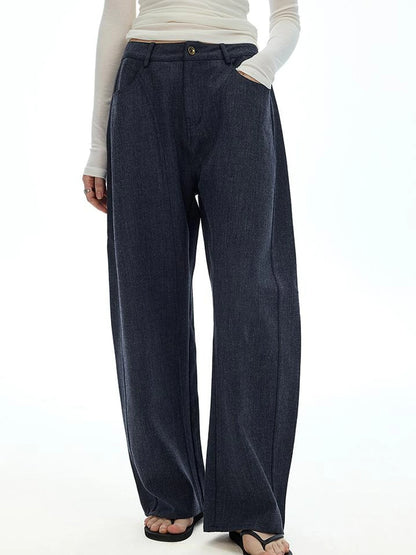 Vintage Twill Straight Leg Cargo Trousers