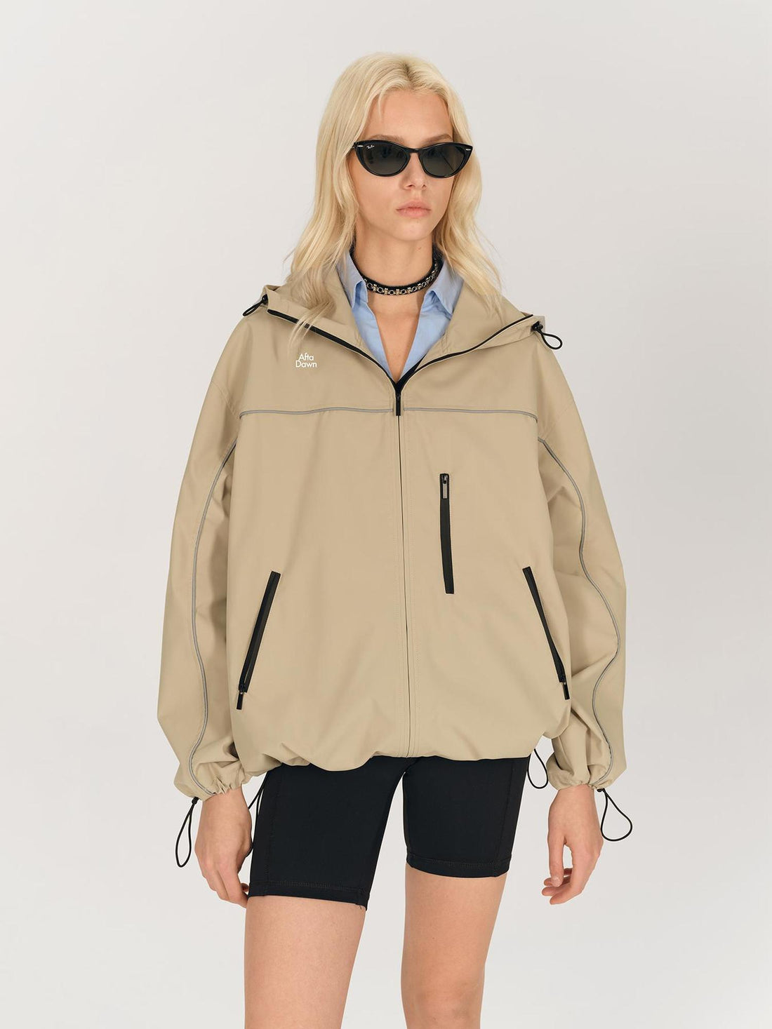 AFTADAWN Waterproof Reflective Hiking Jacket