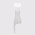 AFTADAWN_White_3d_Rose_Ruched_Asymmetrical_V-neck_Women&