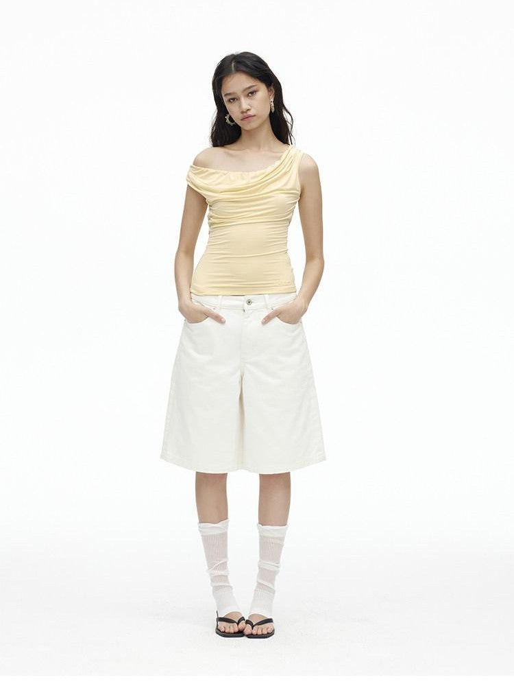 AFTADAWN White Boxy Loose Women&