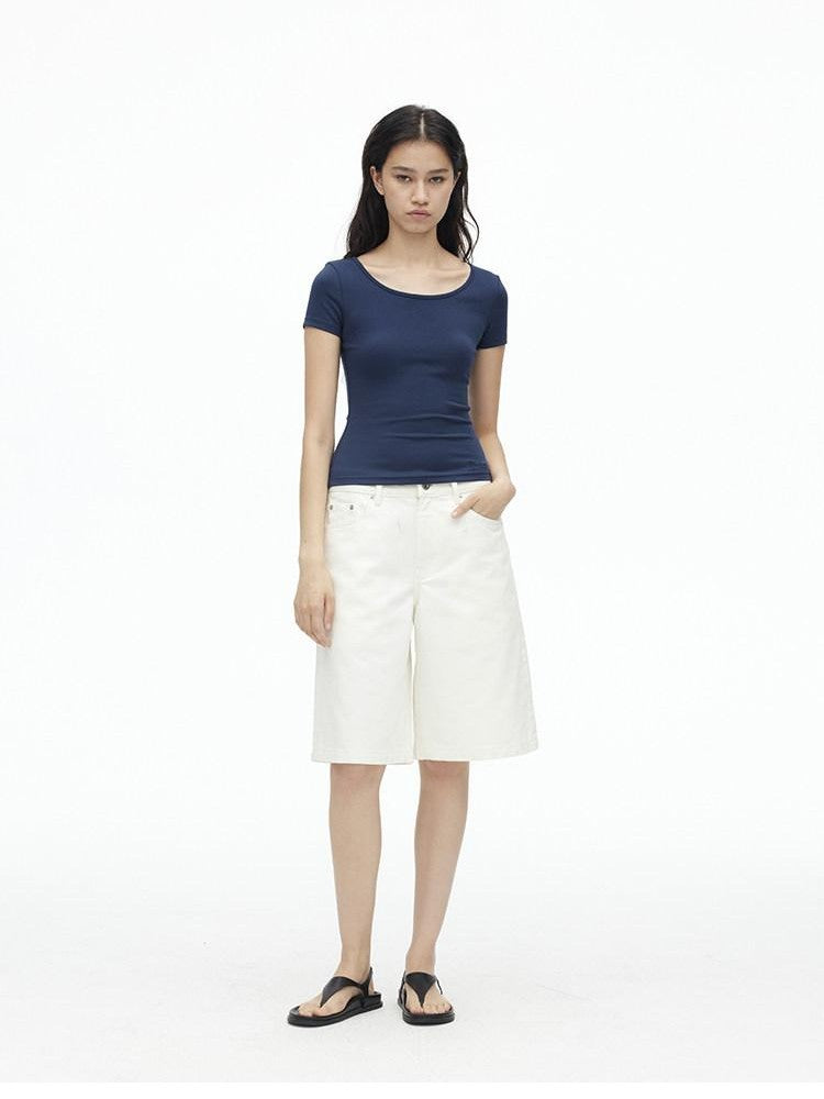 AFTADAWN White Boxy Loose Women&