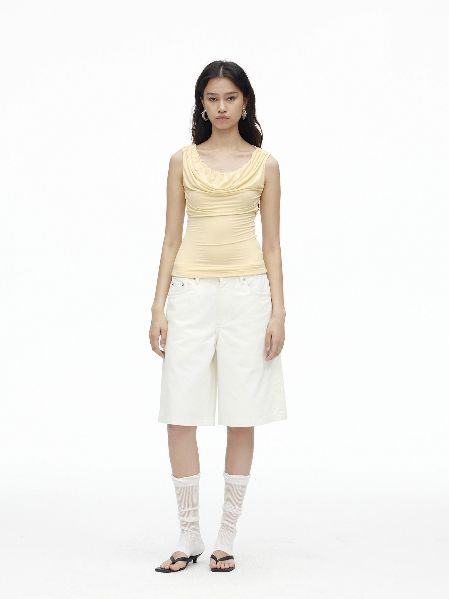 AFTADAWN White Boxy Loose Women&