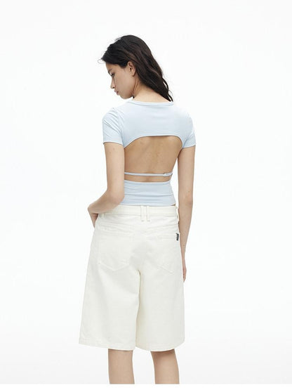 AFTADAWN White Boxy Loose Women&