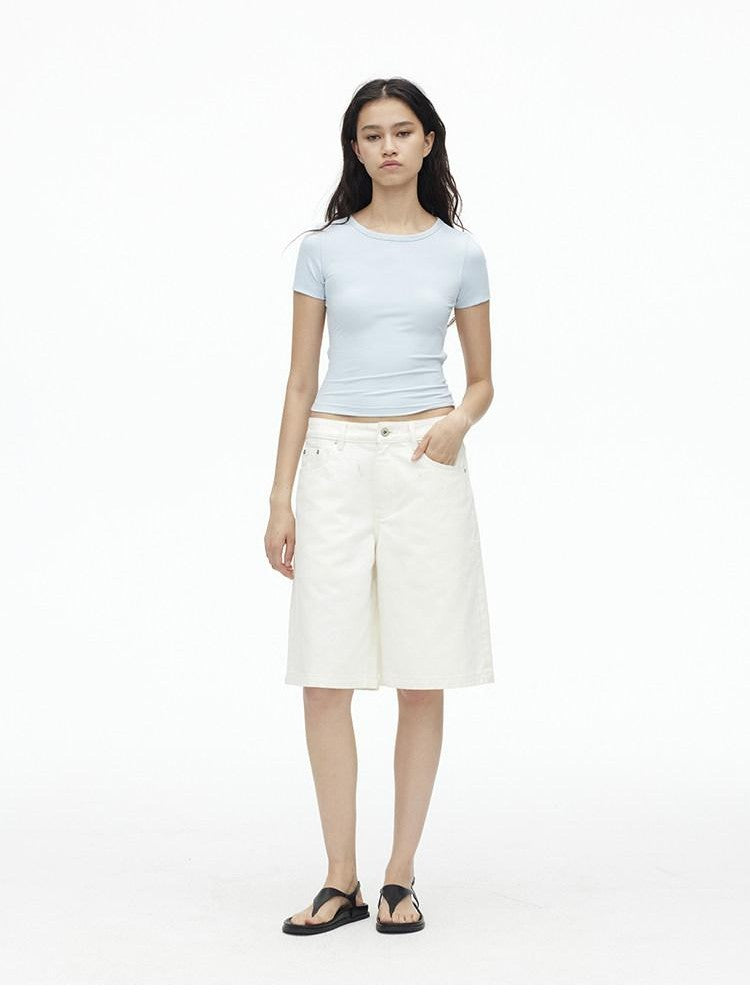 AFTADAWN White Boxy Loose Women&