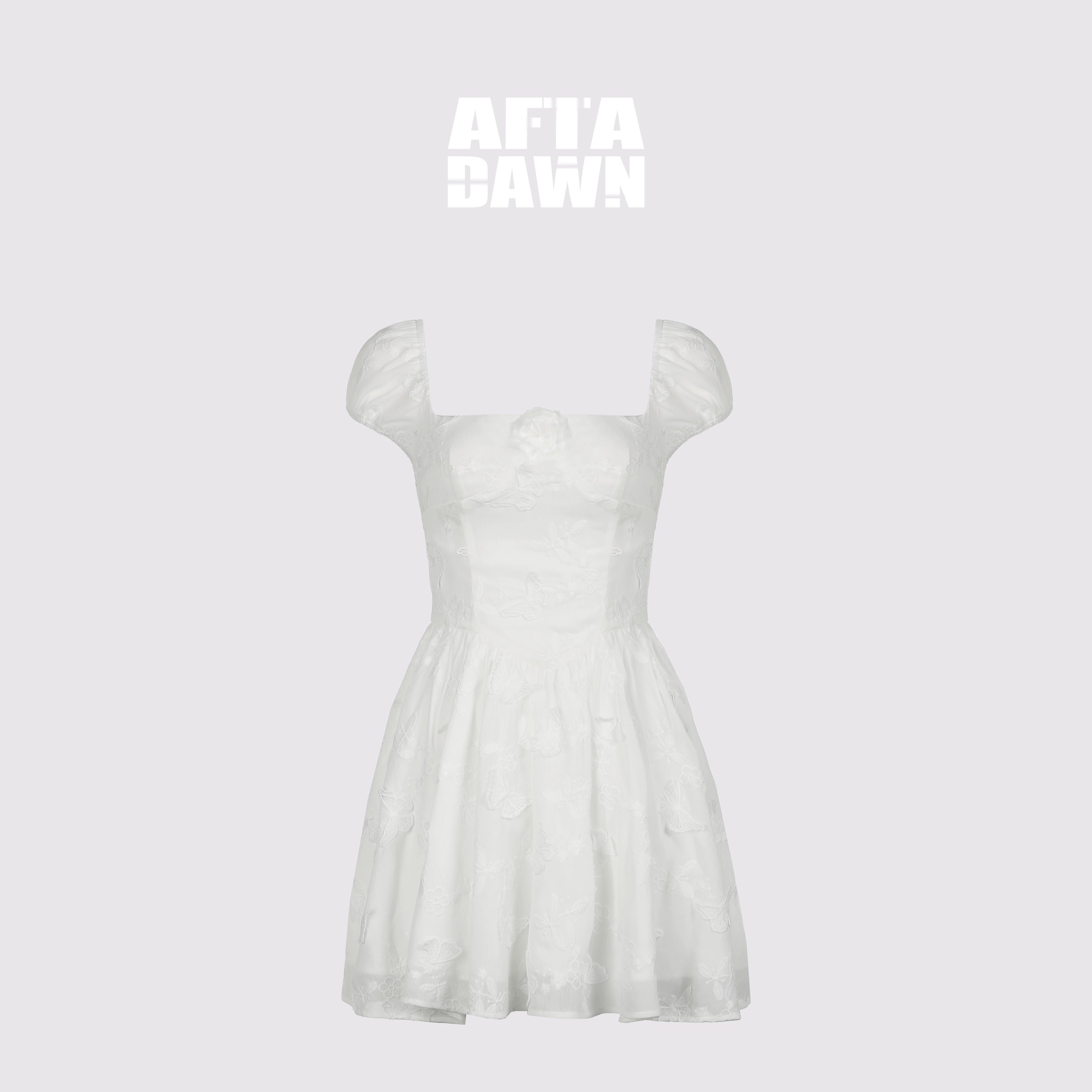 AFTADAWN_White_Gardenia_Butterfly_Embroidered_Dress_V-neck_T-shirt_Long-Sleeve_MISSTT