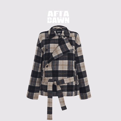 AFTADAWN_Wool_Blend_Plaid_Asymmetric_Trench_Coat_With_Belt_MISSTT